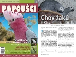 Obálka časopisu Papoušci 6/2016